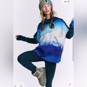 Free People Shot Shor Printed Sweater And Leggings